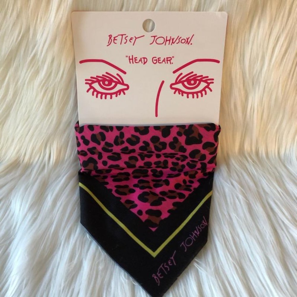 Betsey Johnson “Head Gear” Square Bandana